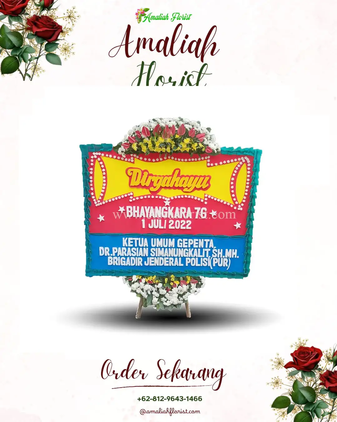 Papan Bunga HUT Ulang Tahun Kota Bangkalan